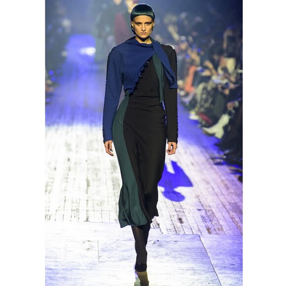 New Marc Jacobs (Runway) Colorblock Midi Dress - Avant-Garde High Fashion Look - Picture 1 of 16